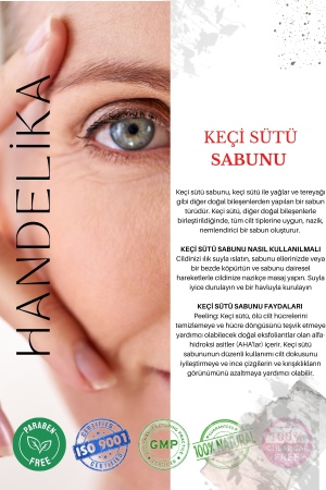 Doğal El Yapımı Keçi Sütü Yüz, Saç ve Vücut Sabunu - 100 gr