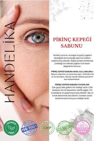 Doğal El Yapımı Pirinç Kepeği Yüz, Saç ve Vücut Sabunu- 100 gr